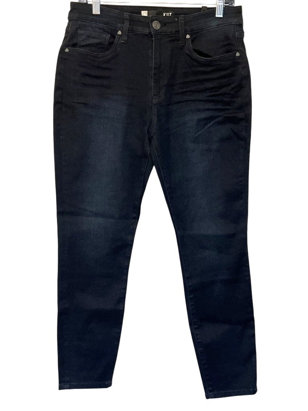 KUT Donna High Rise Ankle Skinny Jeans Dark Blue/Black 8P Cotton Blend Stretch D
